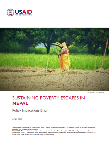 SUSTAINING POVERTY ESCAPES IN NEPAL - Policy Implications Brief
