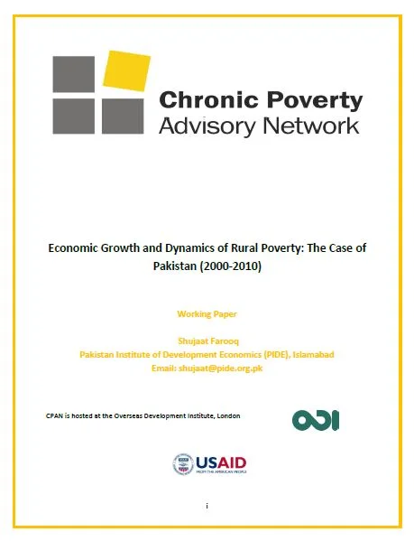 Economic Growth and Dynamics of Rural Poverty: The Case of Pakistan (2000-2010)