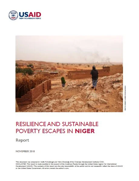 Resilience and sustainable poverty escapes in Niger: national report 