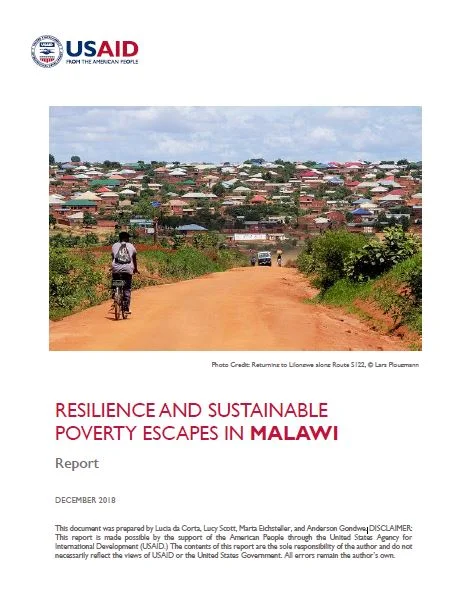 Resilience and sustainable poverty escapes in Malawi: National Report 