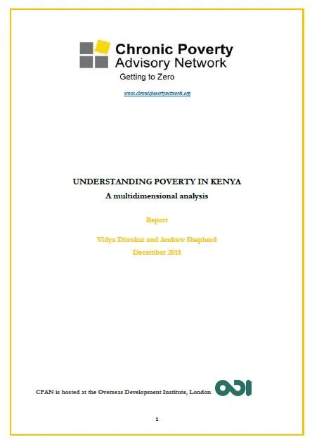 Understanding Poverty in Kenya: A multidimensional analysis