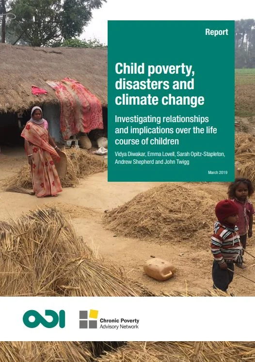 Child poverty, disasters and climate change: investigating relationships and implications over the life course of children
