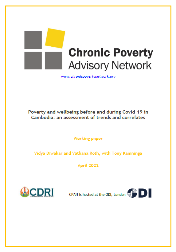 Poverty and wellbeing before and during Covid-19 in Cambodia: an assessment of trends and correlates