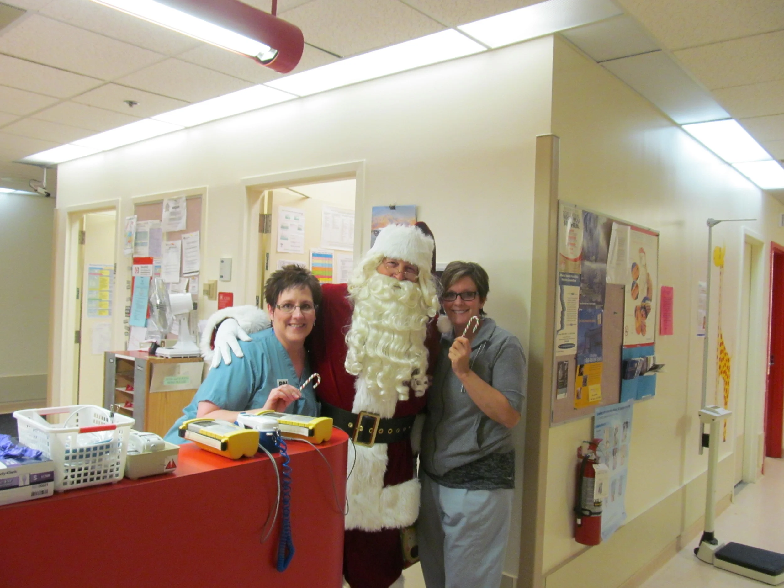 Santa's Visits the Taber Health Centre
