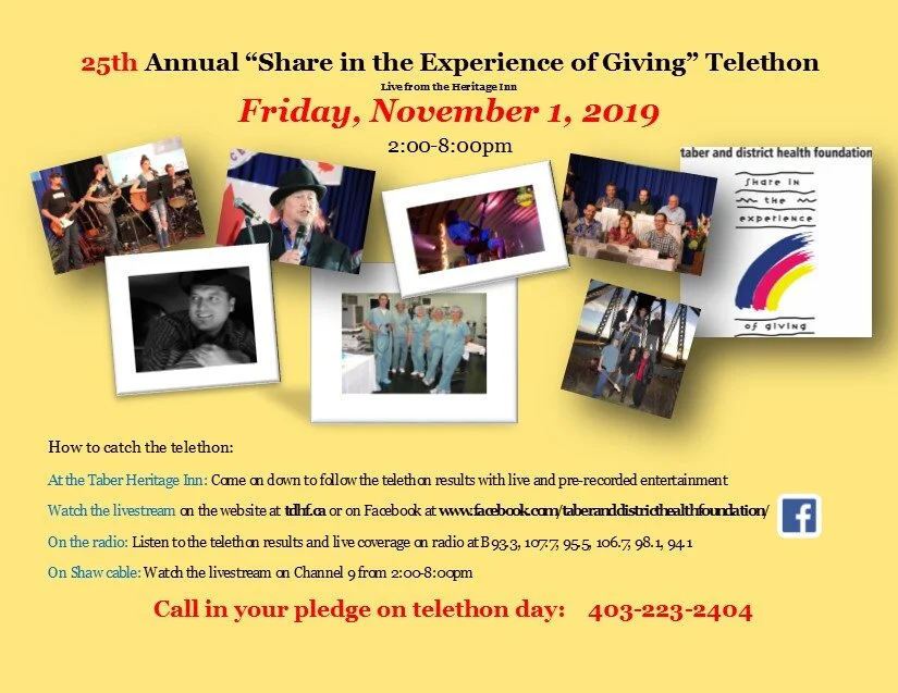 The 25th annual Telethon is coming up quickly! We have some new features this year with Trevor Panczak coming to emcee, the morning radio show announcers will be there, Trevor Moore-magic comedian and our own Bill Lawson! Tune in, drive in or watch online. We hope you enjoy the show!