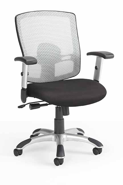 The Eko series mesh back contains an adjustable lumbar support that follows the natural curve of the lower back.