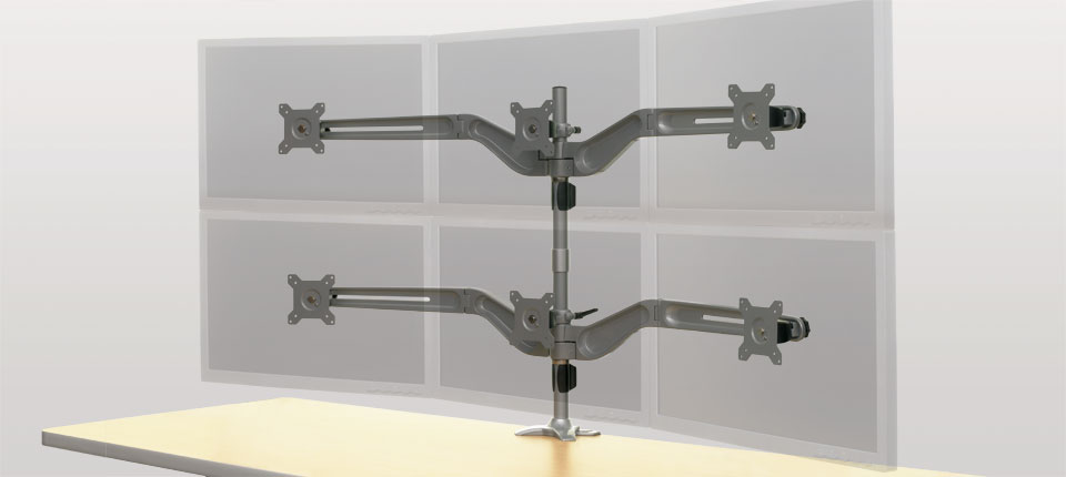 The Workrite Sequoia™ addresses the growing trend of multiple flat panel display use and provides the flexibility and strong support required by today’s information workers.