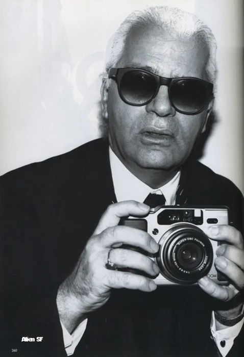 Karl Lagerfeld with Fujifilm GA645Zi