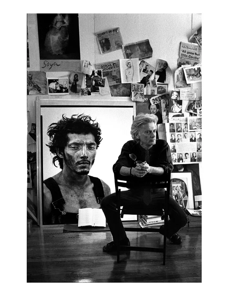 Richard Avedon was photographed by John Loengard in 1994
