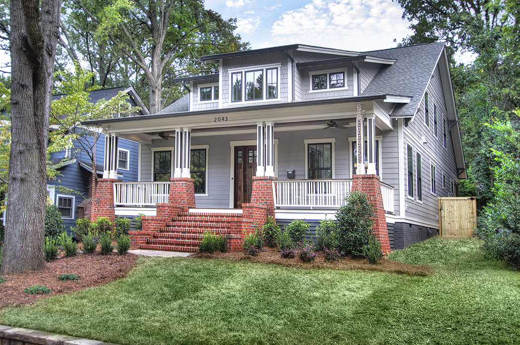 Craftsman Bungalow Elevation Plan - Carolina Craftsman Builders.jpg