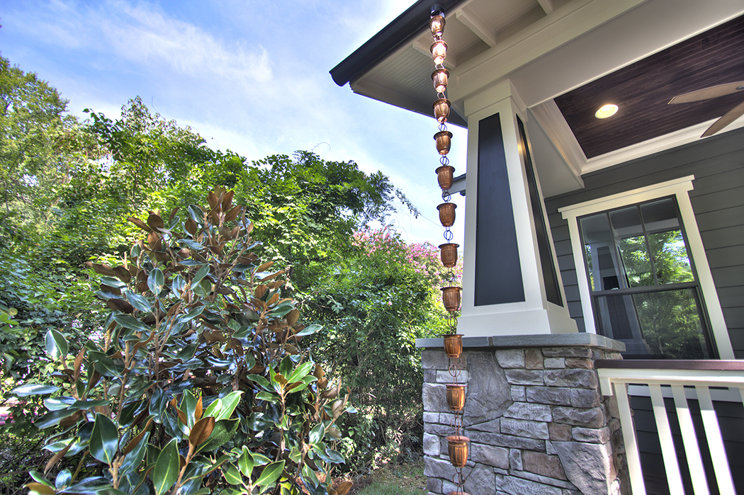 Copper Rain Chains downspout - Carolina Craftsman Builders.jpg