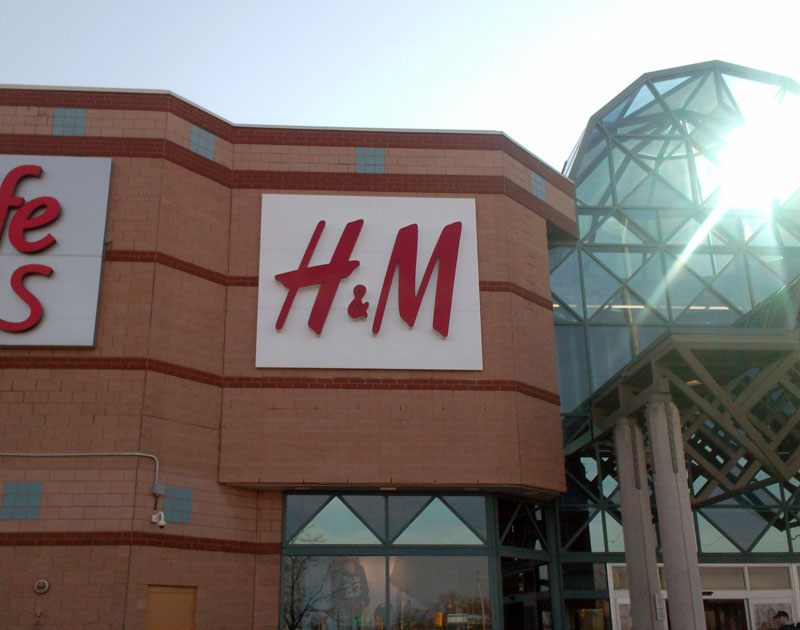 Place d'Orleans ~ H&M Exterior Illuminated Panel Sign