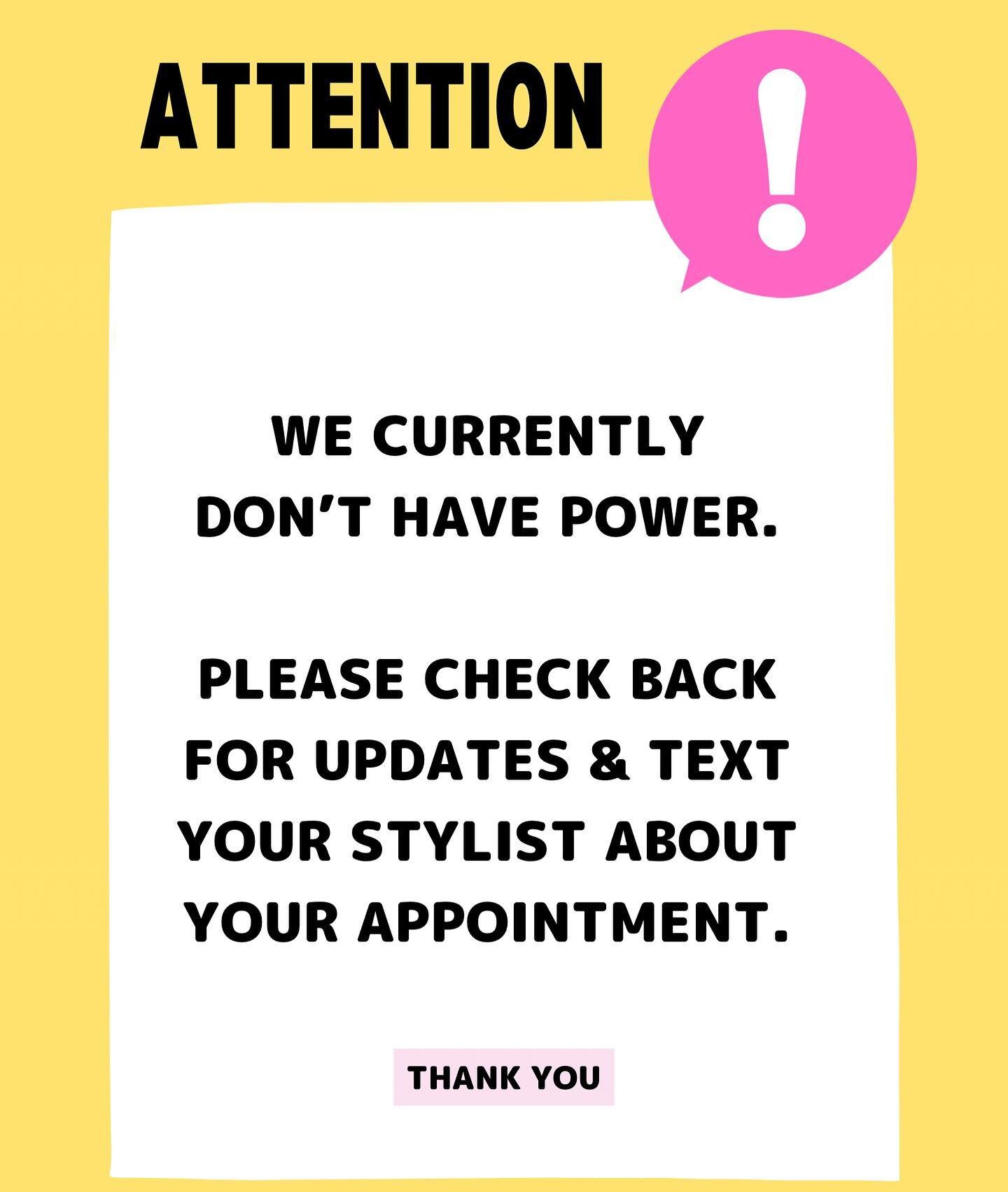 ⚠️ Check back for updates &amp; reach out to your stylist / service provider about your appointment. ⚠️

Hope you are all safe! 

#metrodetroit #detroithairstylist #michiganhairsalon #luminariessalonboutique #downtownrochestermi #michiganhairstylist