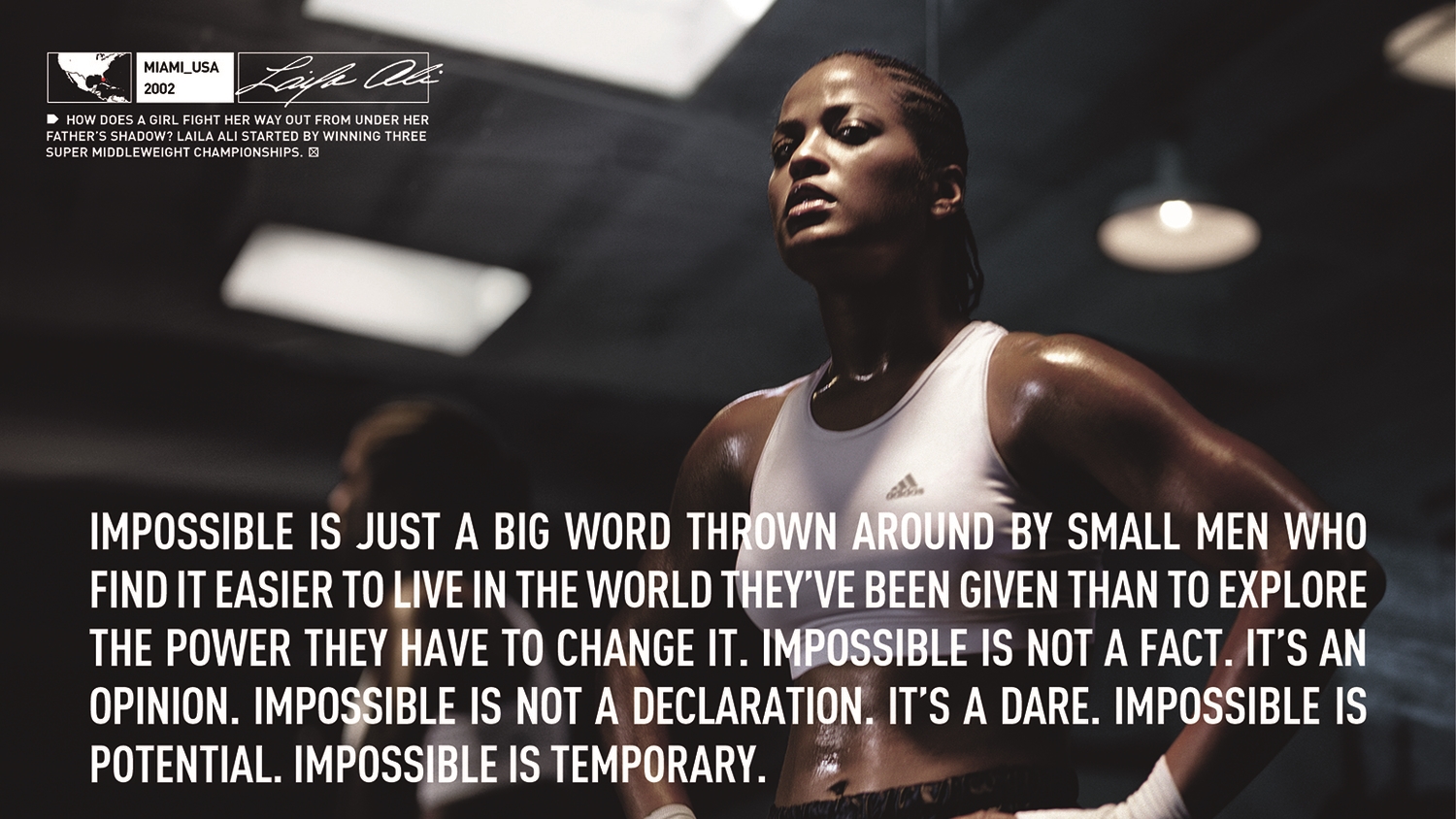 adidas advertisement impossible is nothing