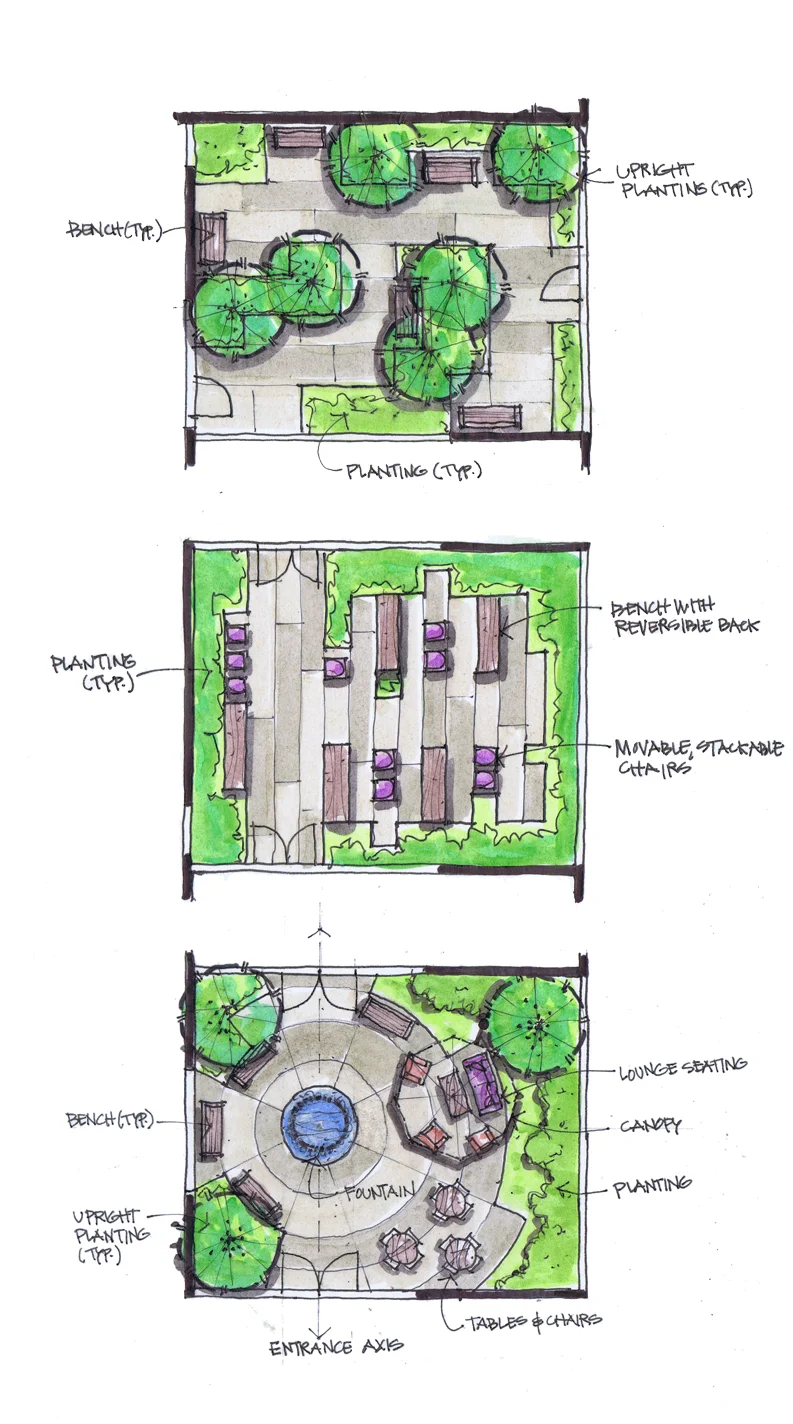 LOUNGE, CLASSROOM & STUDY COURTYARDS