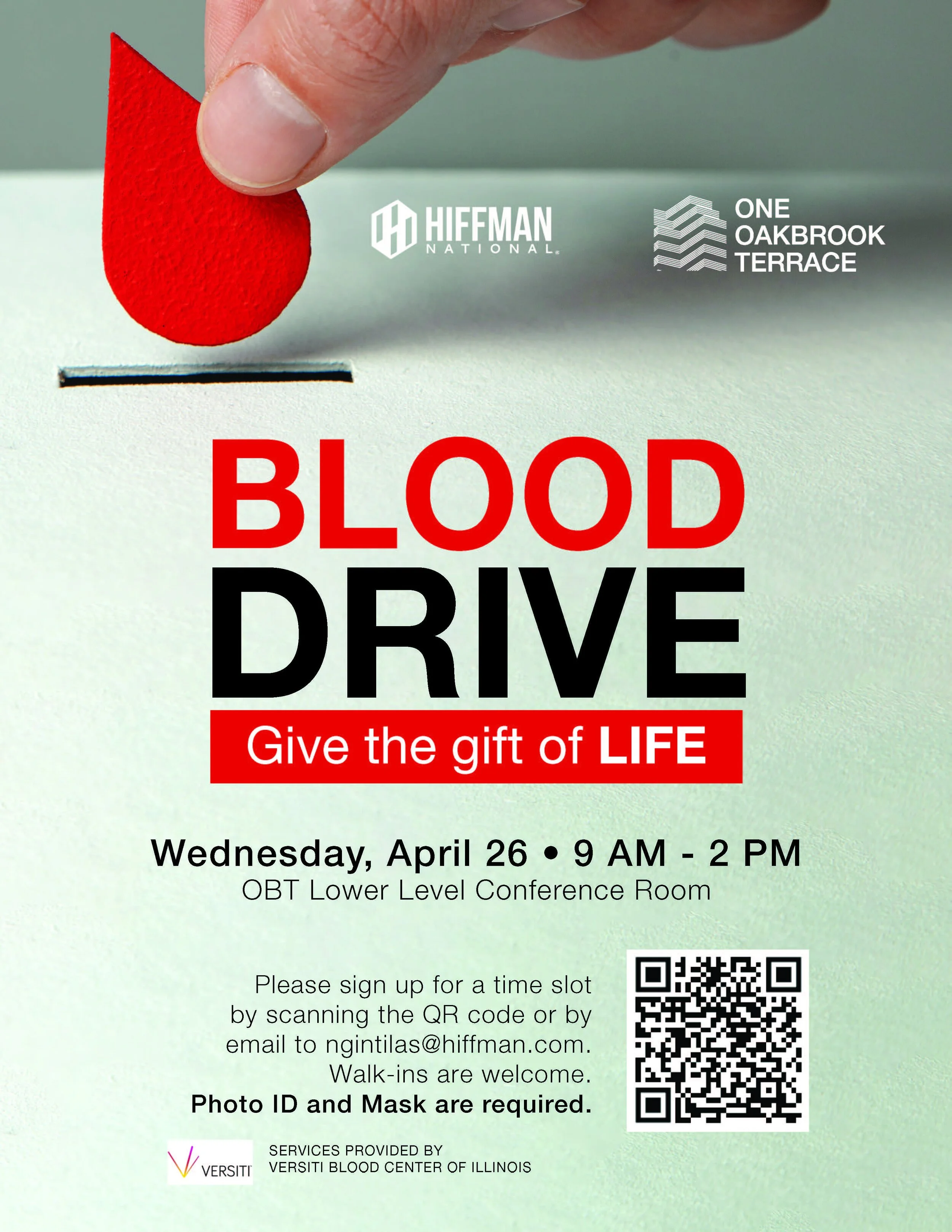 Blood Drive April 26