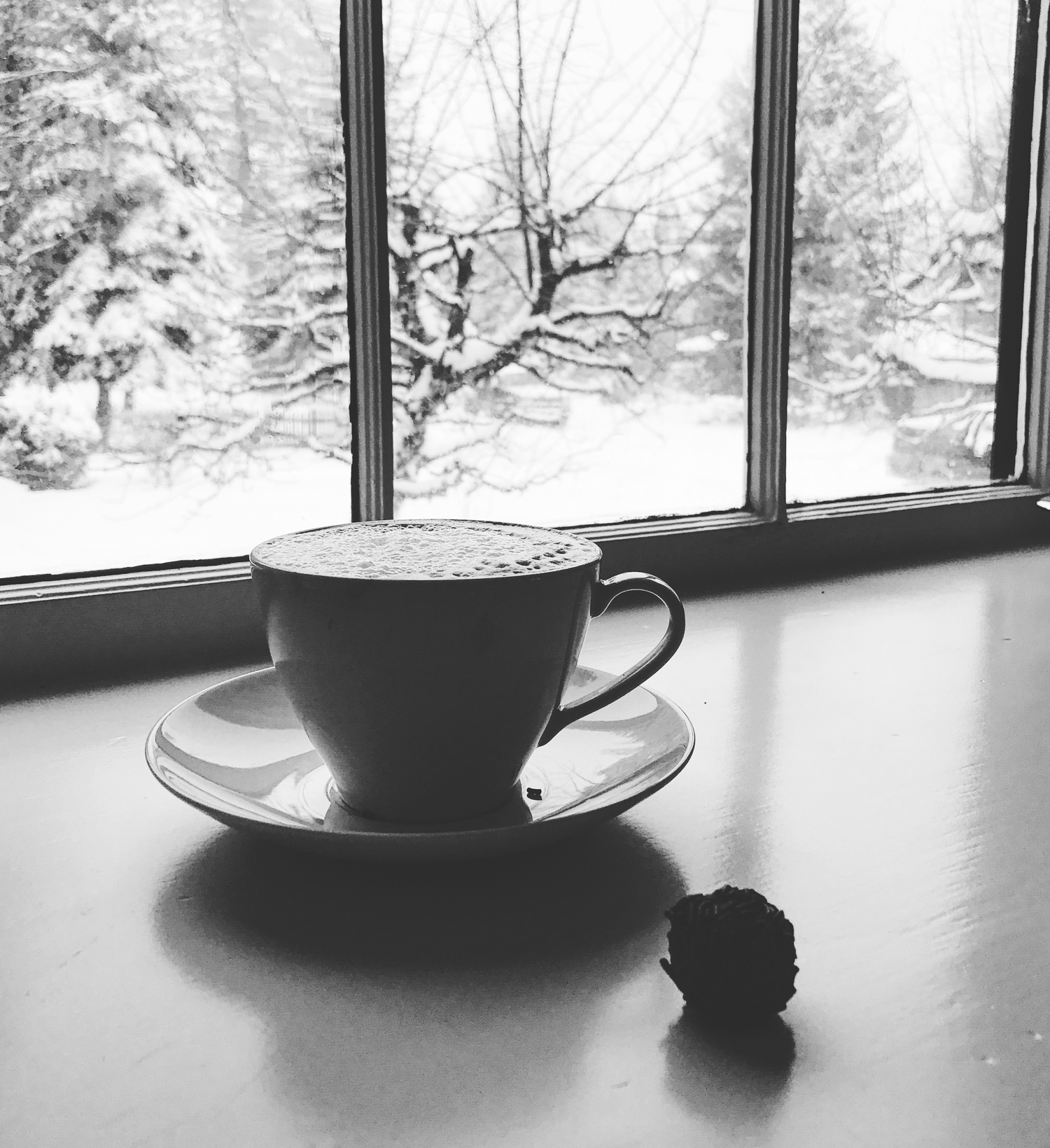 ...because, record-breaking snowy days, eggnog spiked lattes and rum balls...a winter Rx if ever there was one.