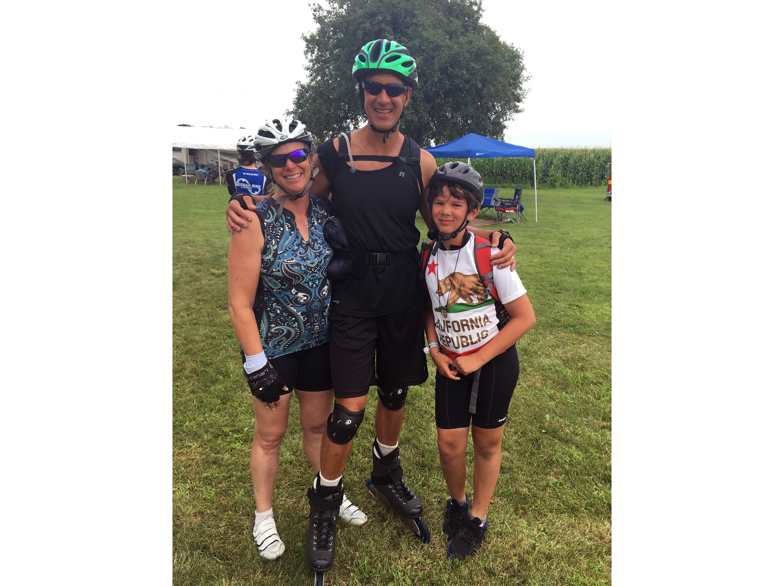  Carl and his family are from San Diego, California. Carl completes the entire Ragbrai route on roller blades, something he has accomplished many times. 