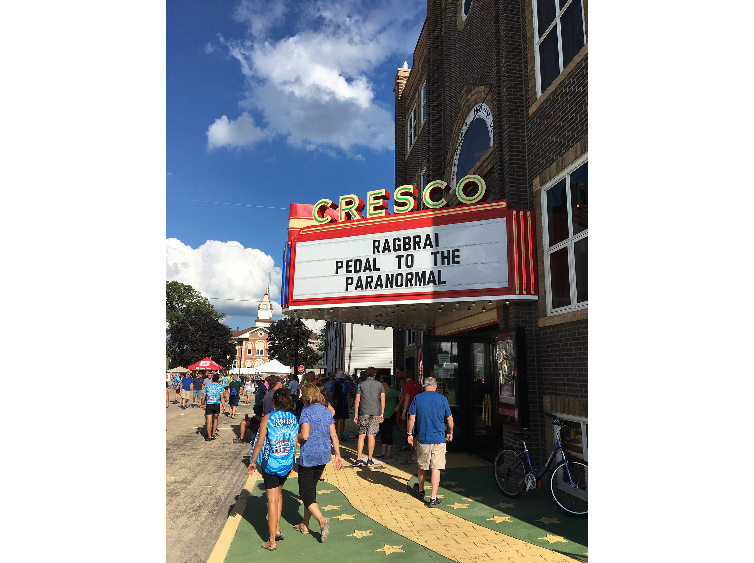  The theme in Cresco was of the paranormal variety. There were spooky characters all over town, and the riders enjoyed the festivities. 