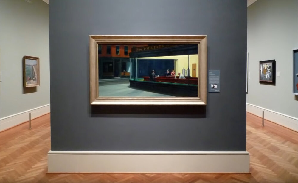 Nighthawks, 12, by Edward Hopper — PAUL MARLOW Nighthawks, 12, by Edward Hopper — PAUL MARLOW