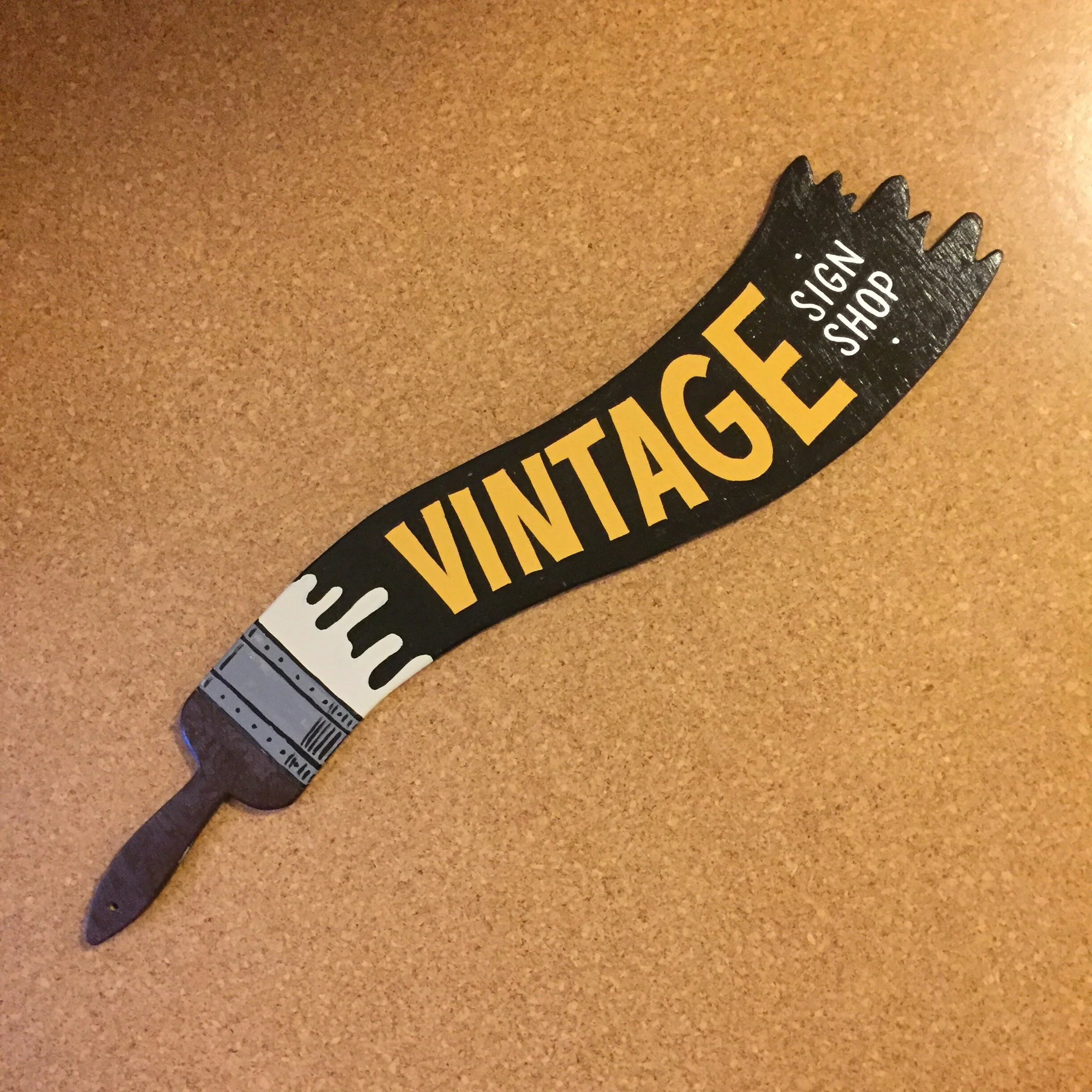 Handpainted Vintage Sign Shop Sign