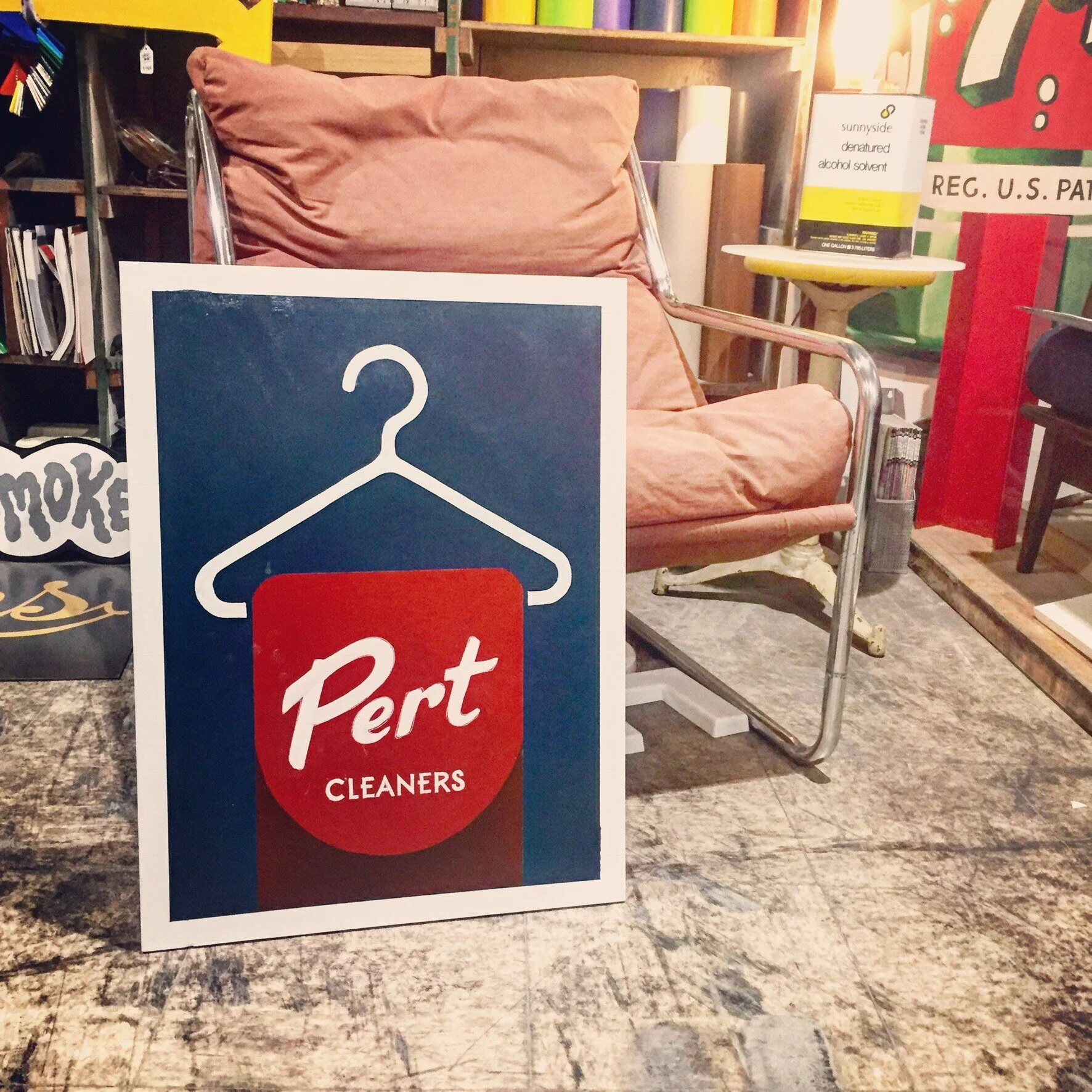 Pert Cleaners Sign