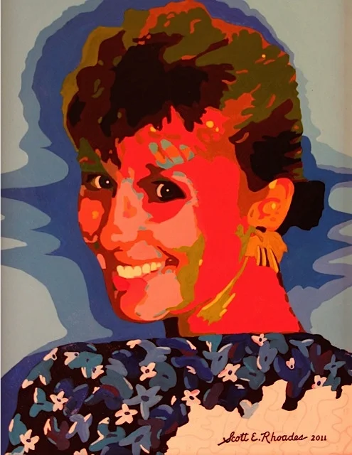 Ellie 16" x 20", acrylic on board, 2012