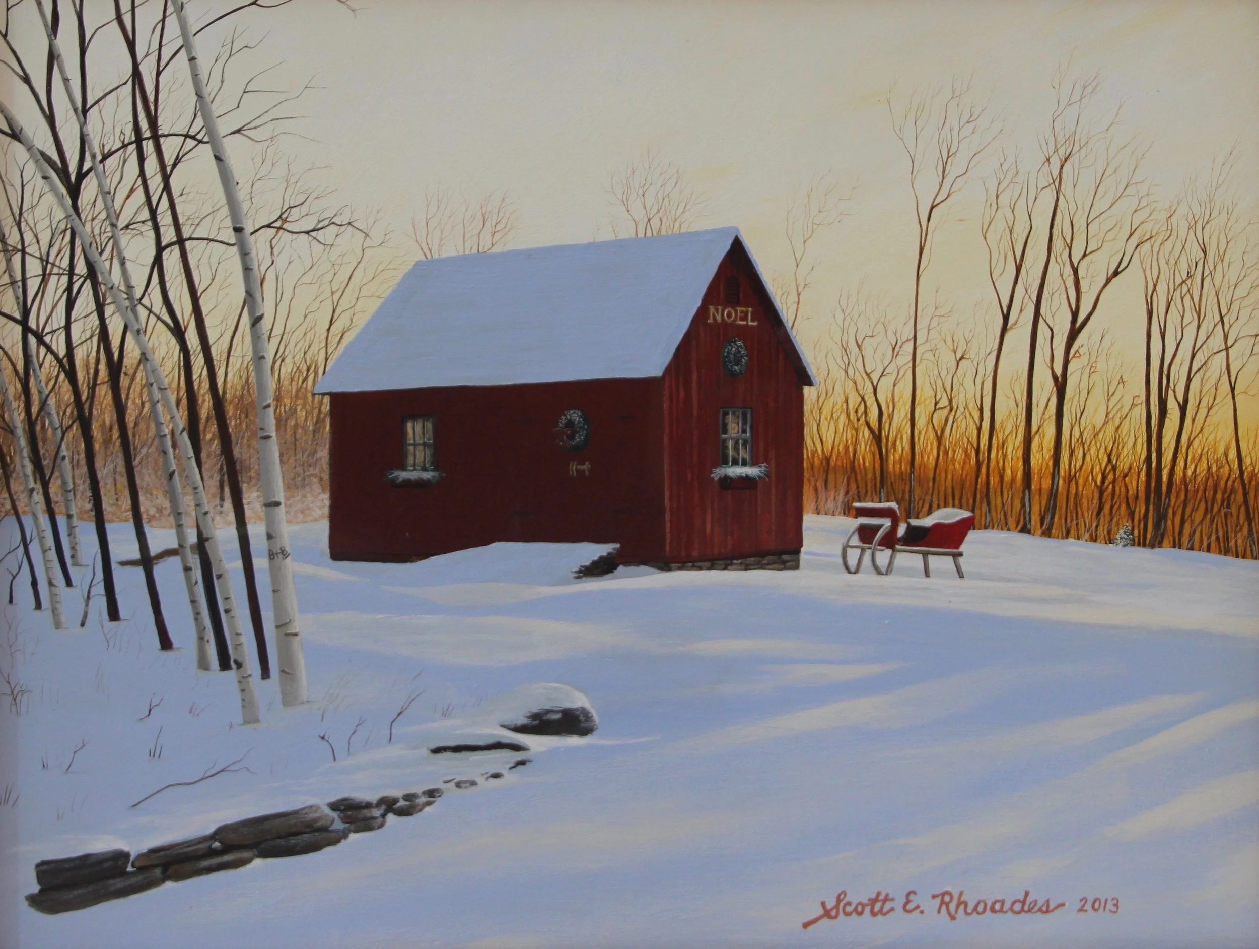Winter's Shed 11" x 14" SOLD