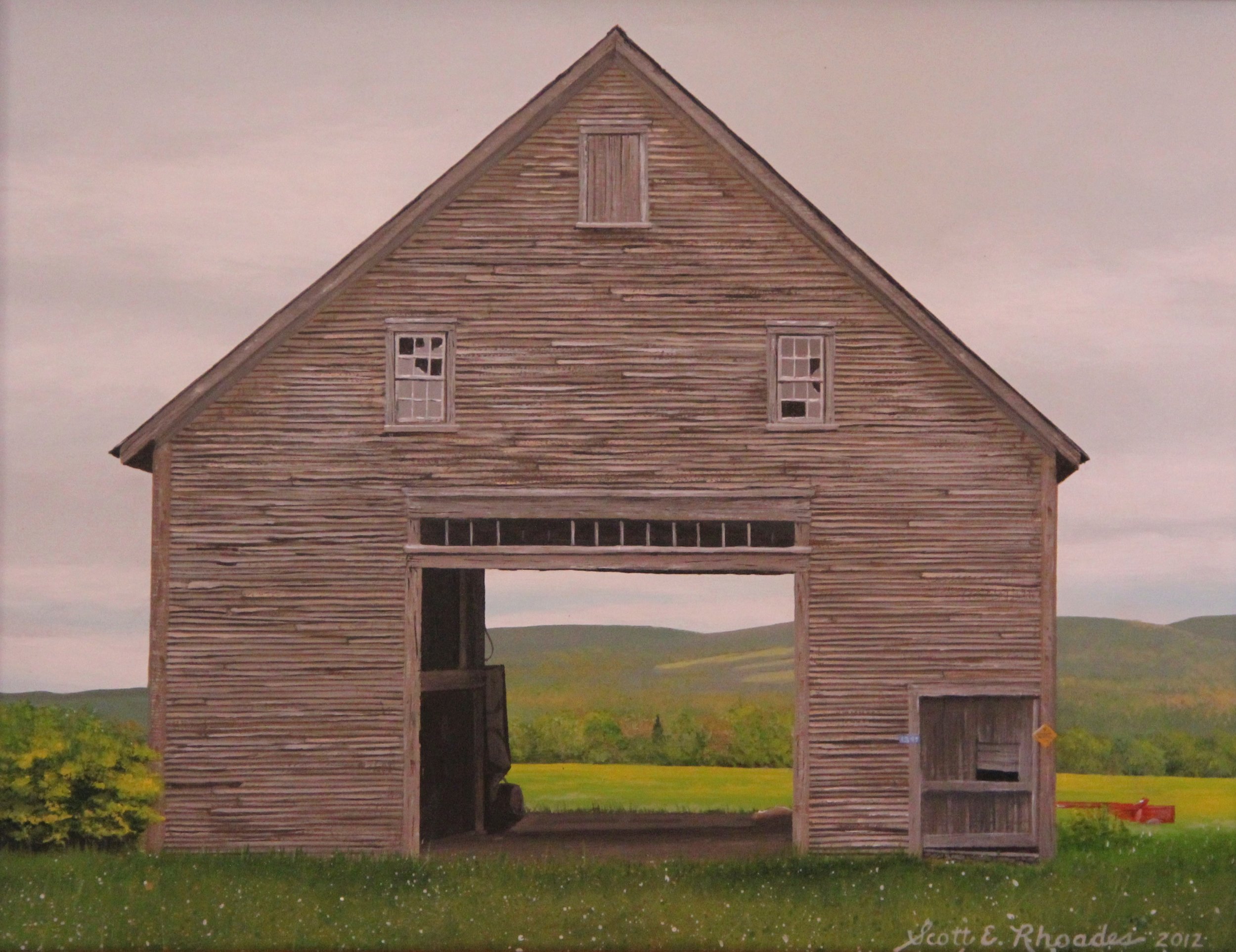 See Through Barn 11" x 14" SOLD