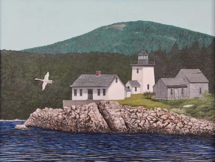 Indian Island Light, 11" x 14" $400.