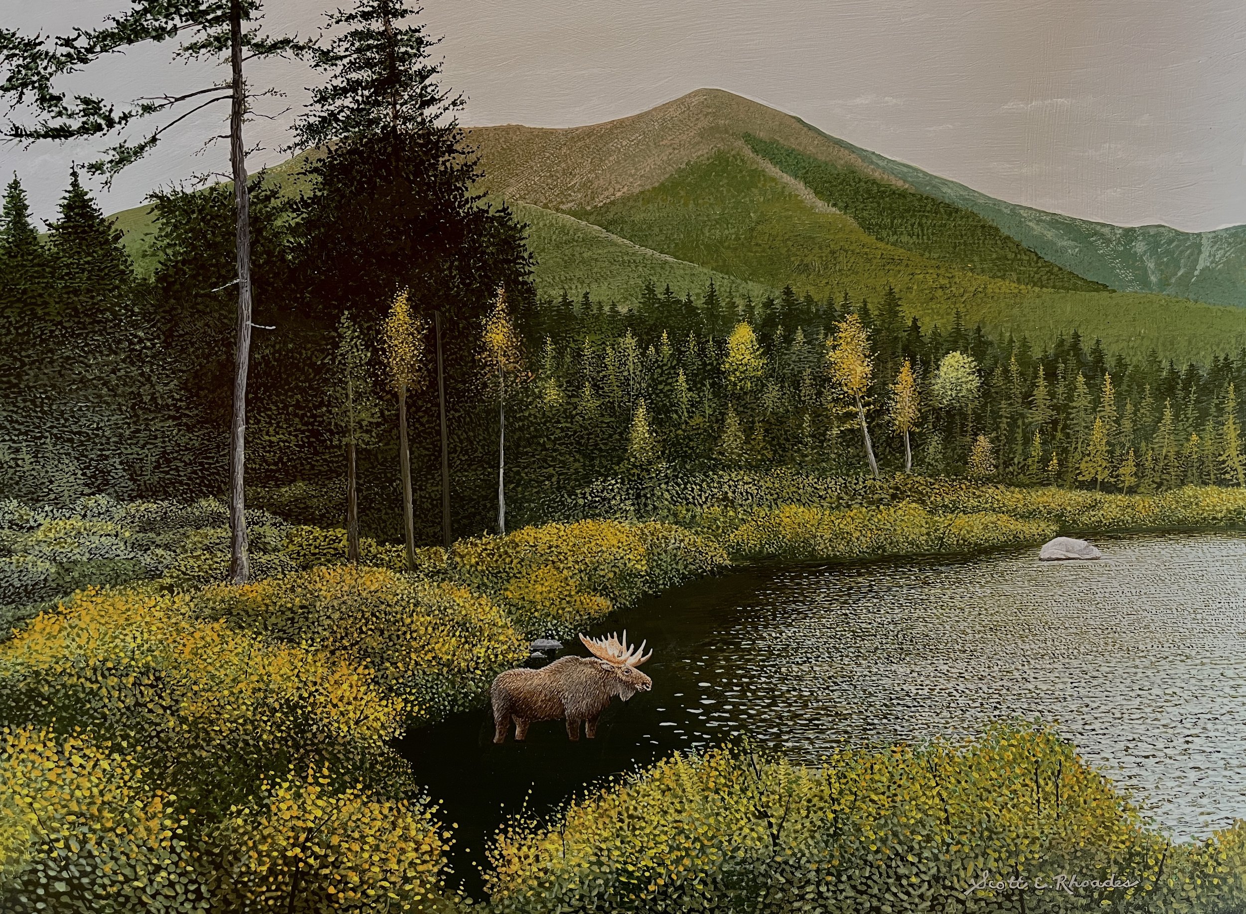 The Maine Pond, 12" x 16",  $1100.
