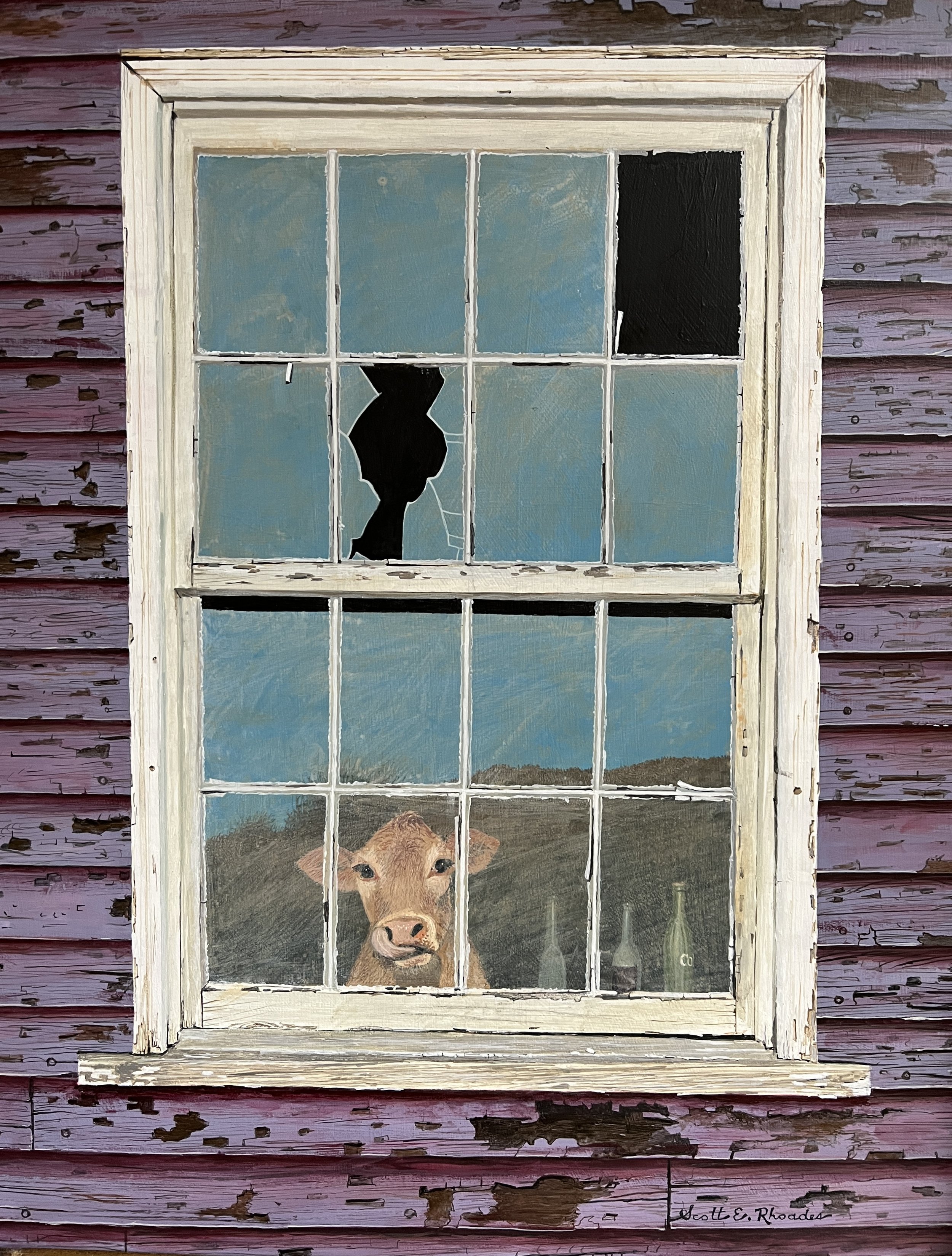 Looking In,  11" x 14"    Sold