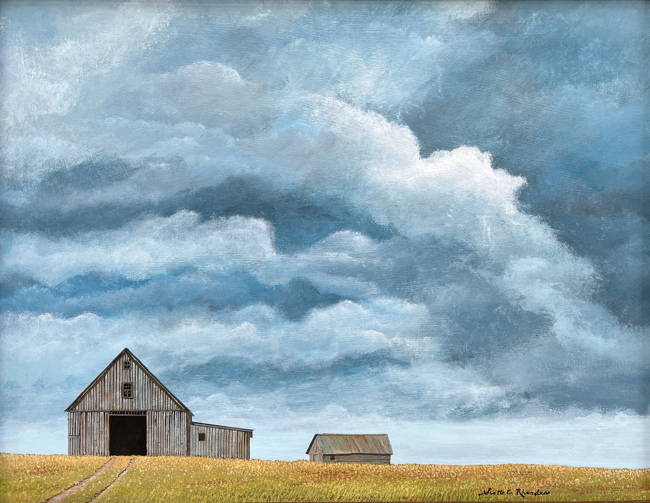 Blue Clouds, 11" x 14",  $500.