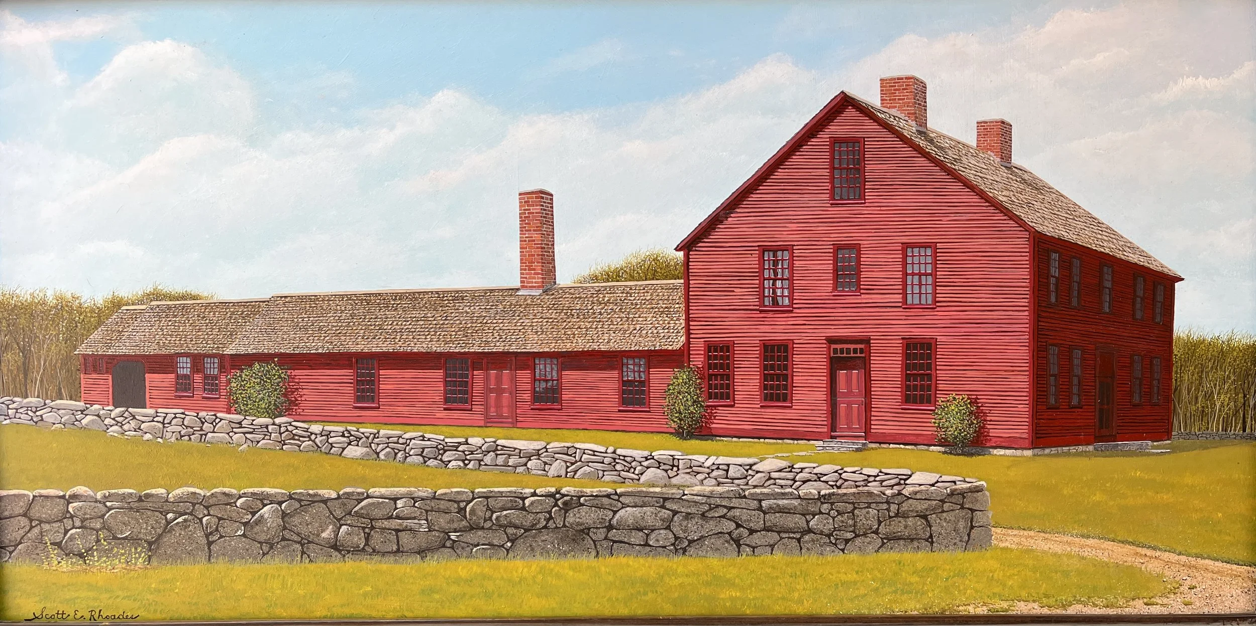 Nathan Hale Homestead II, 12" x 24",  $1800.