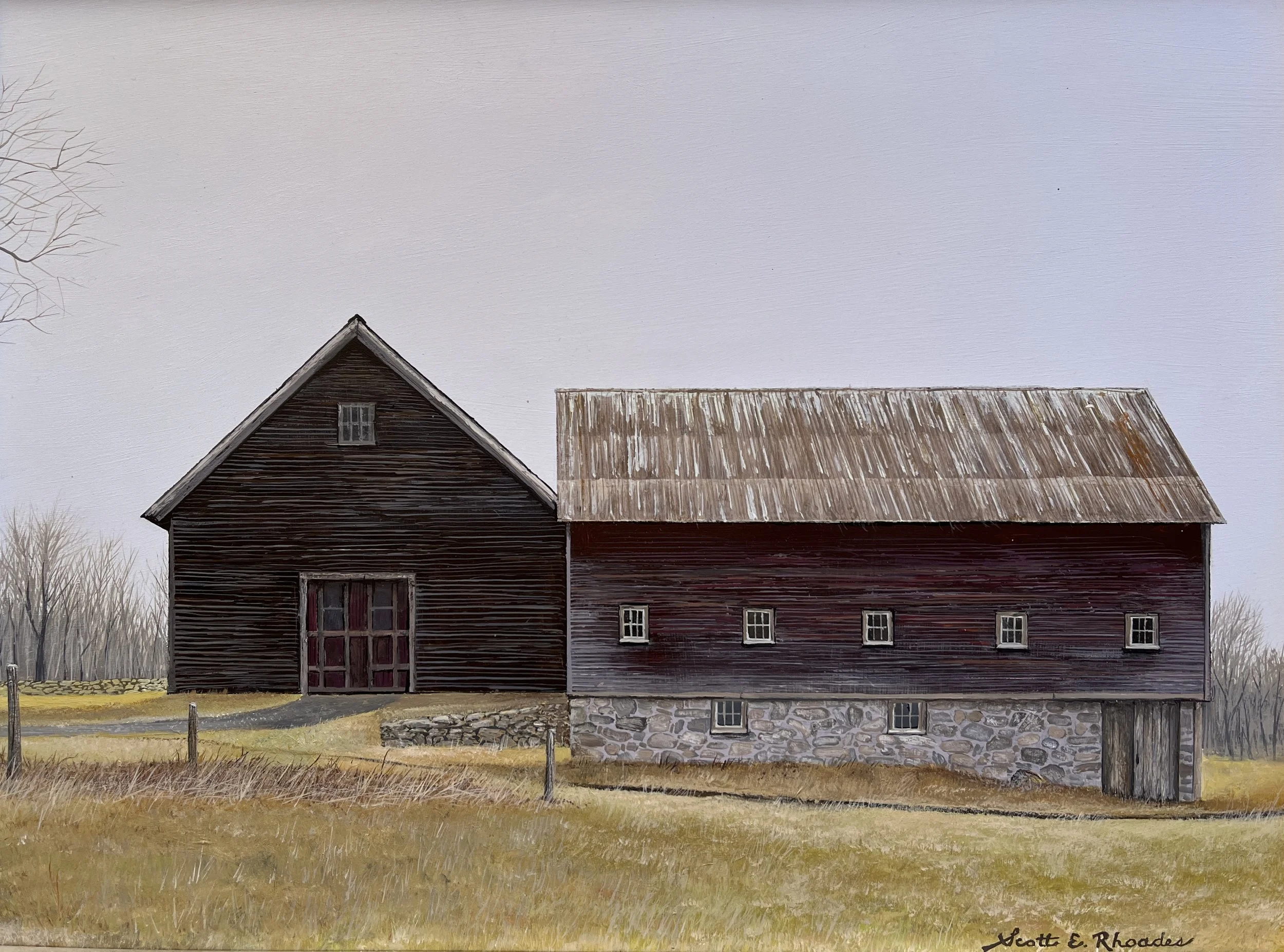 Booth-Dimock Barns, 11" x 14", $650.