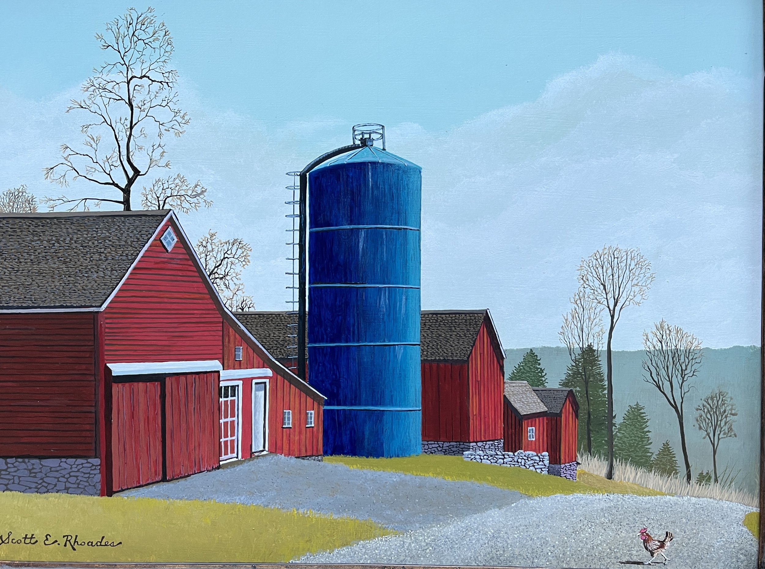 To Get To The Other Side (Mansfield Barns), 11" x 14", $700.