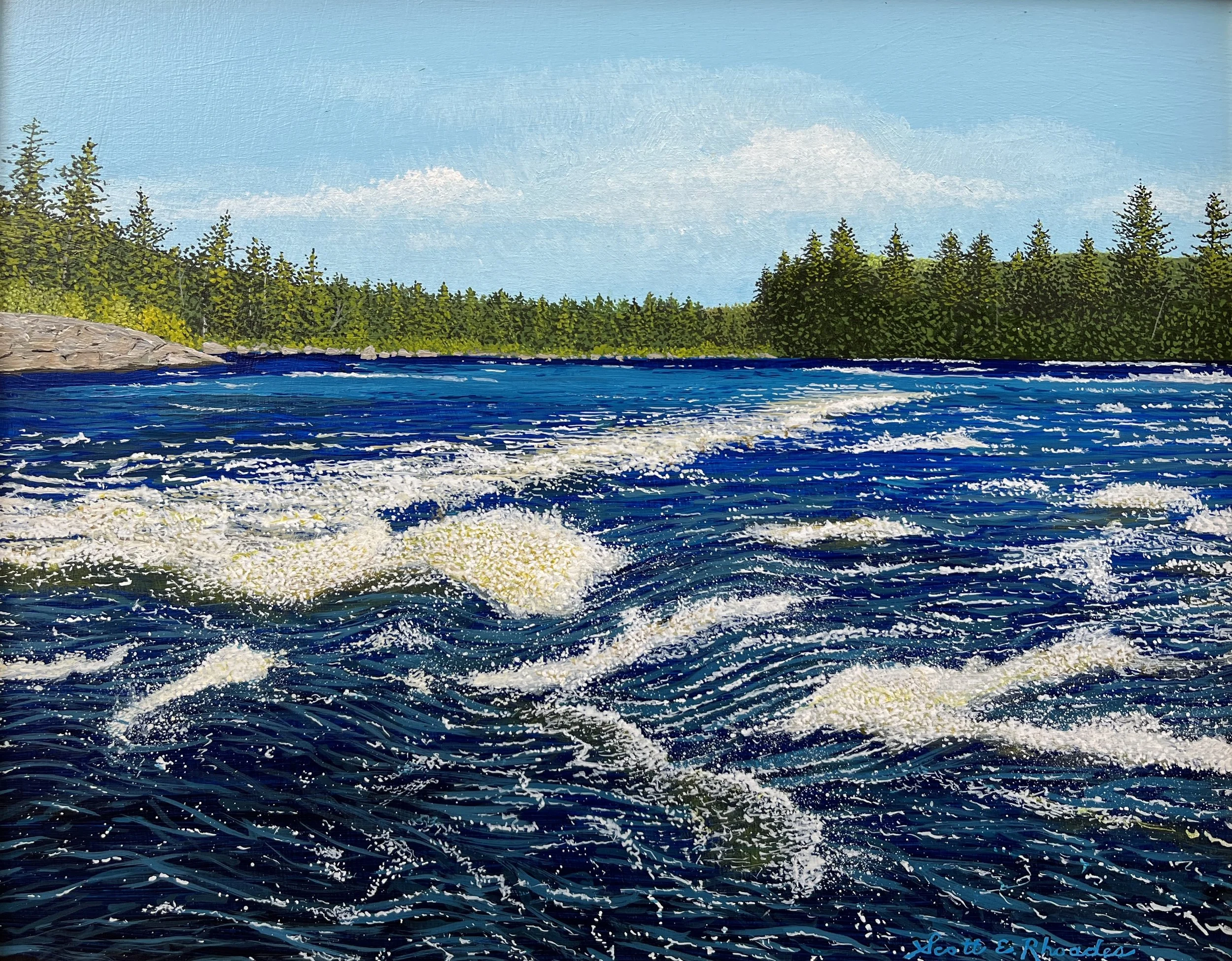 As the River Flows, 8" x 10",   $600.