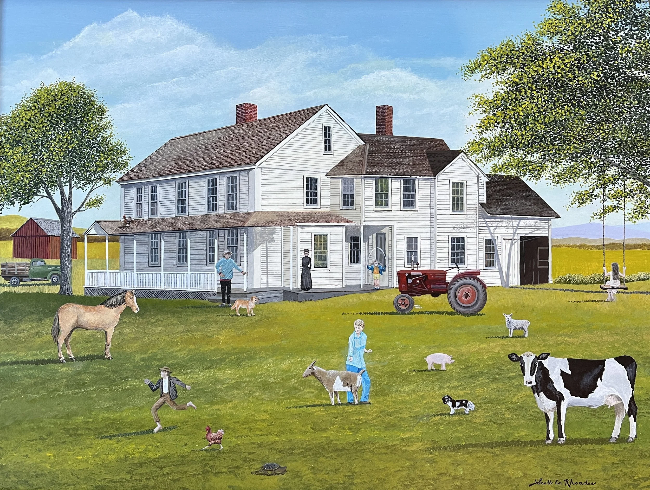 Summer in Mansfield,  18in x 24in   $900.