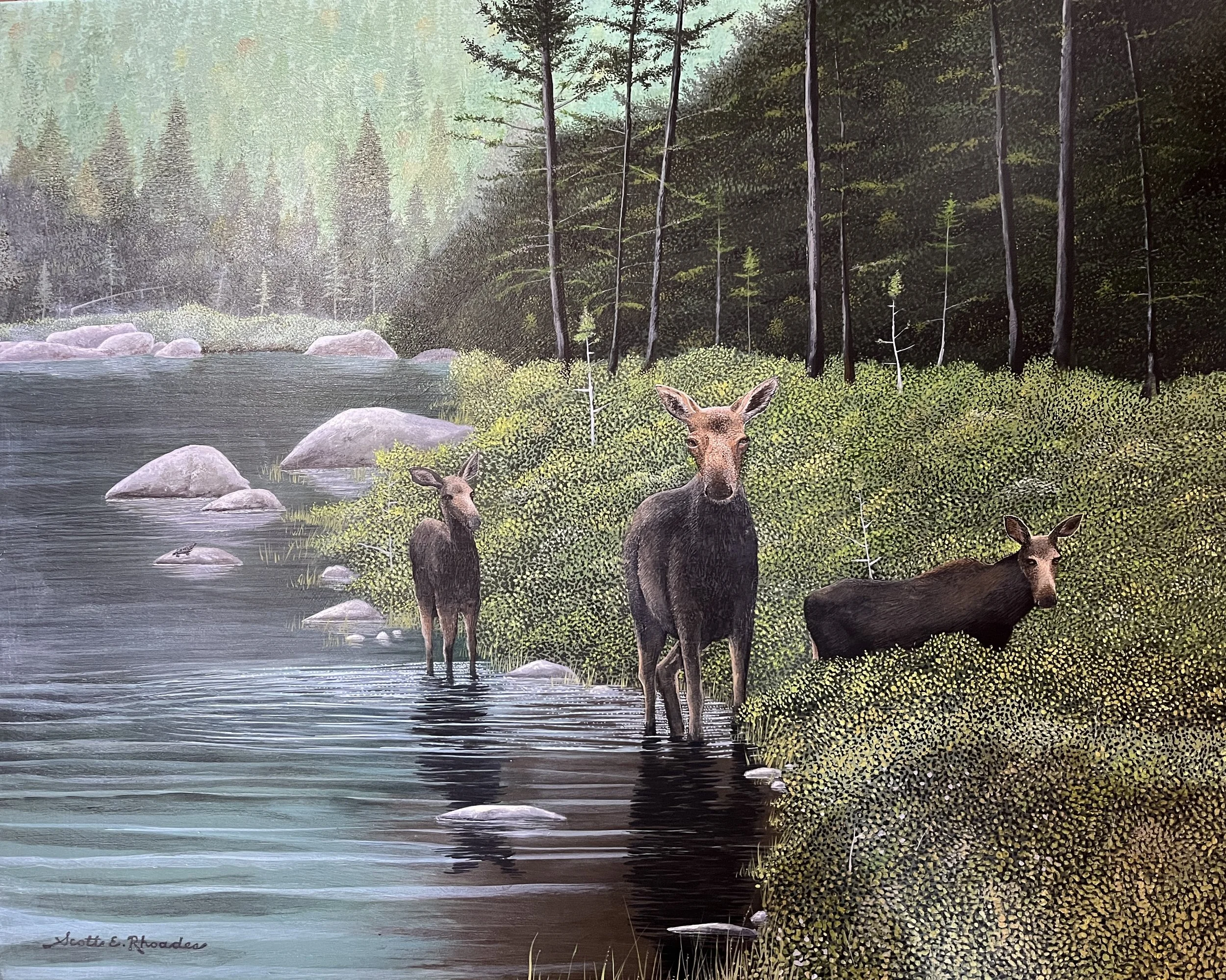 Sandy Stream Pond (Maine), 16in x 20in, $1800.