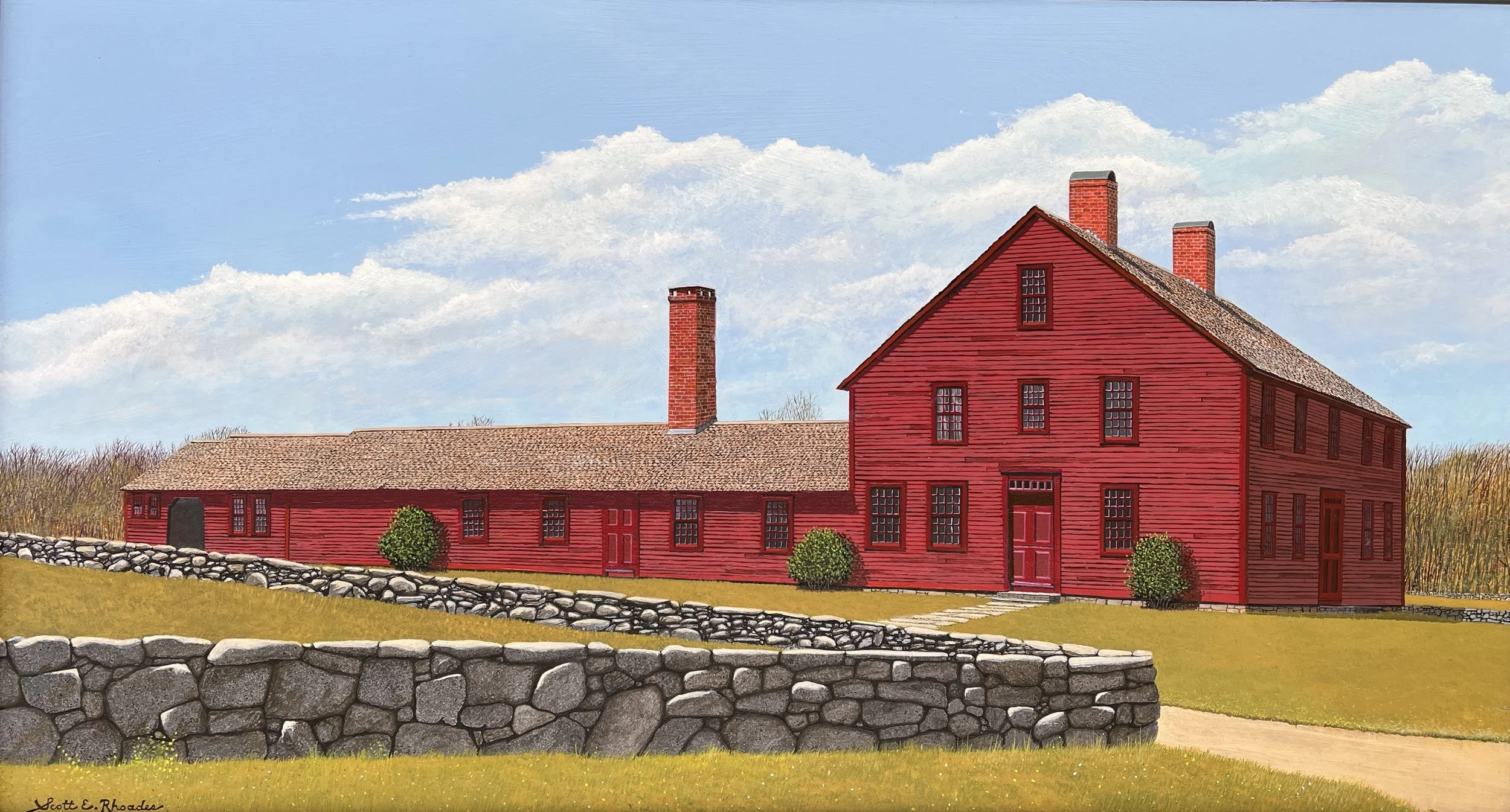 Nathan Hale Homestead III, 16in x 31in, $2800.