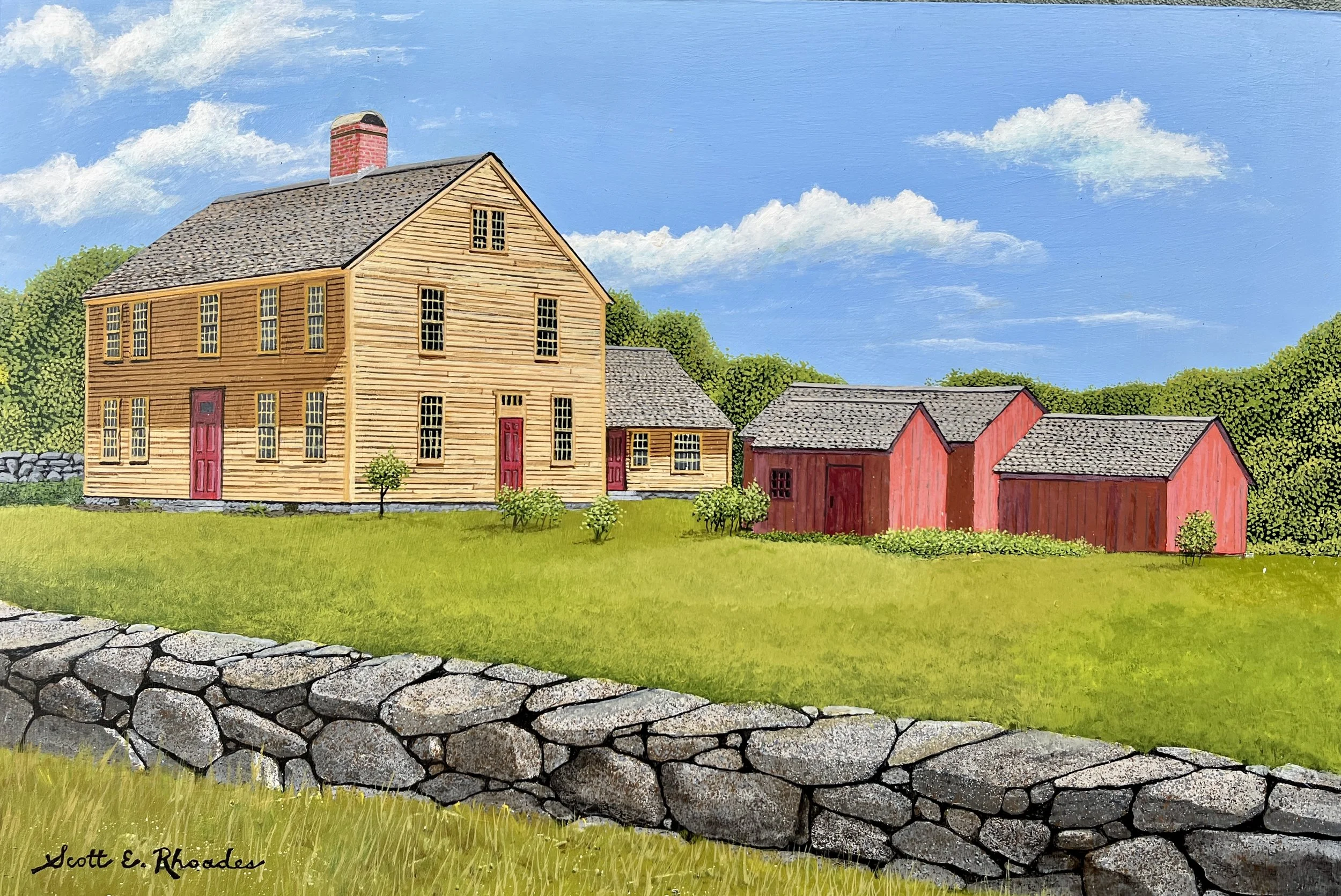 Rev. Dr. Joseph Huntington House, 11in x 17in, $1200.