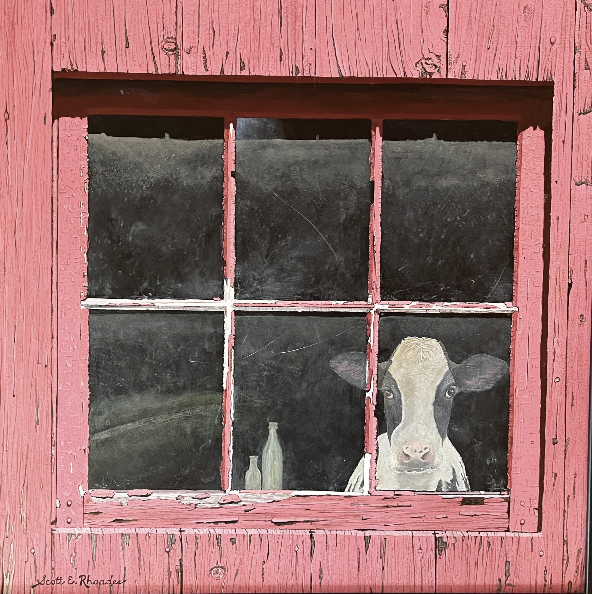 Looking In II, 17in x 17in, $2400.