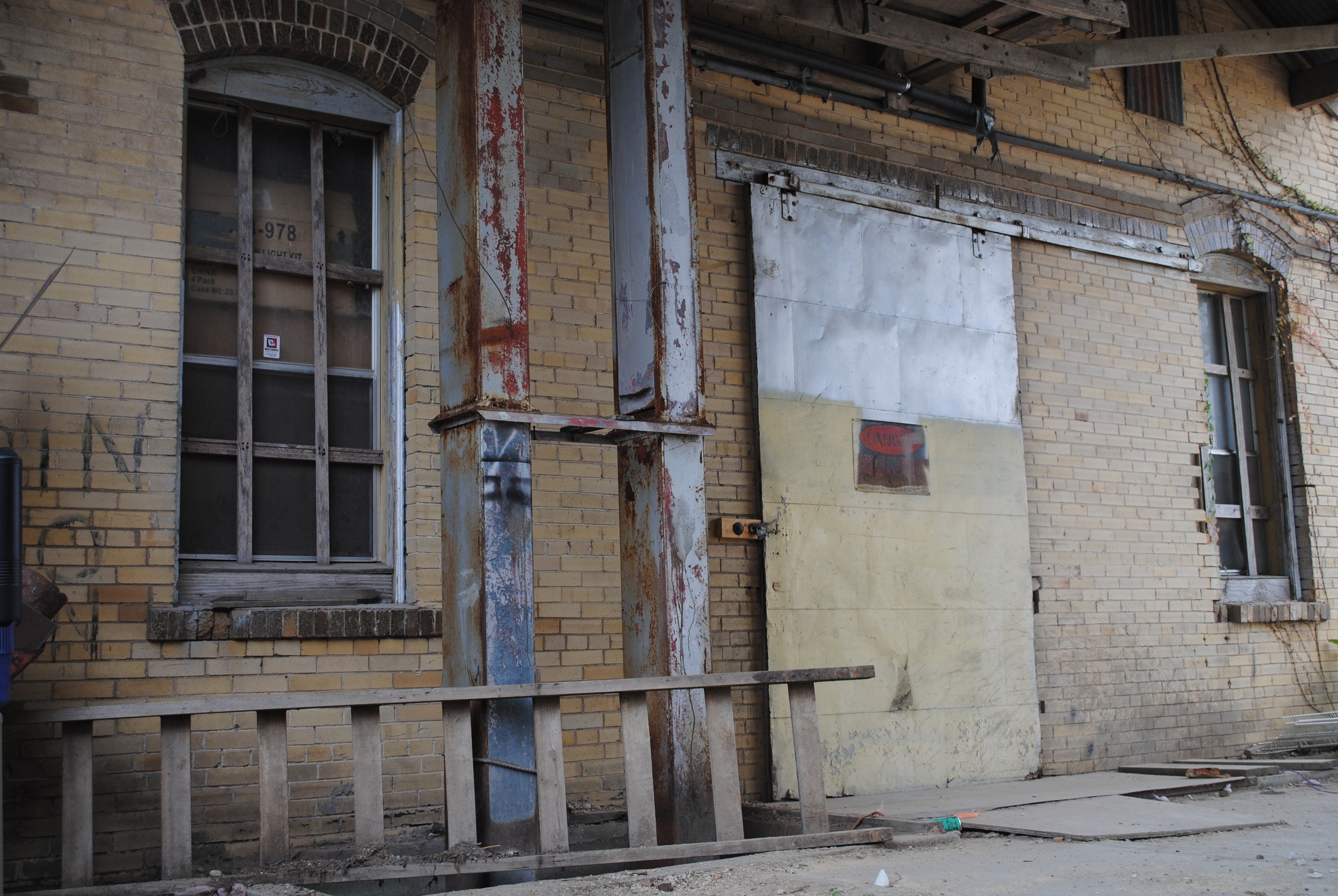 North Entrance into the Brick building which we plan to lease for a restaurant in the future.