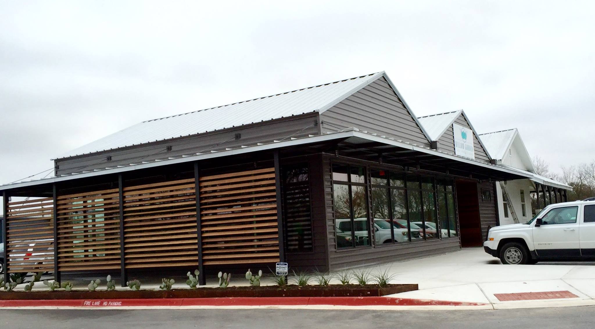 Just finished installing the operable screen. Willow Gardens Hot Yoga moved in October, 2015.