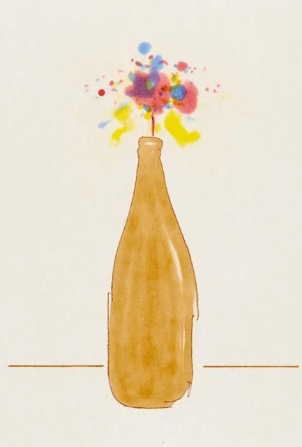 7 Beer Bottle Watercolors - Opens May 1