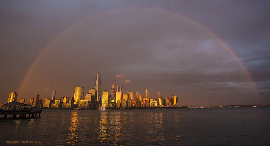 I was so happy to have a wide angle lens with me when this rainbow appeared! Canon 5D Mark III, 17mm lens, 1/60th sec at f5.6 ISO 500.