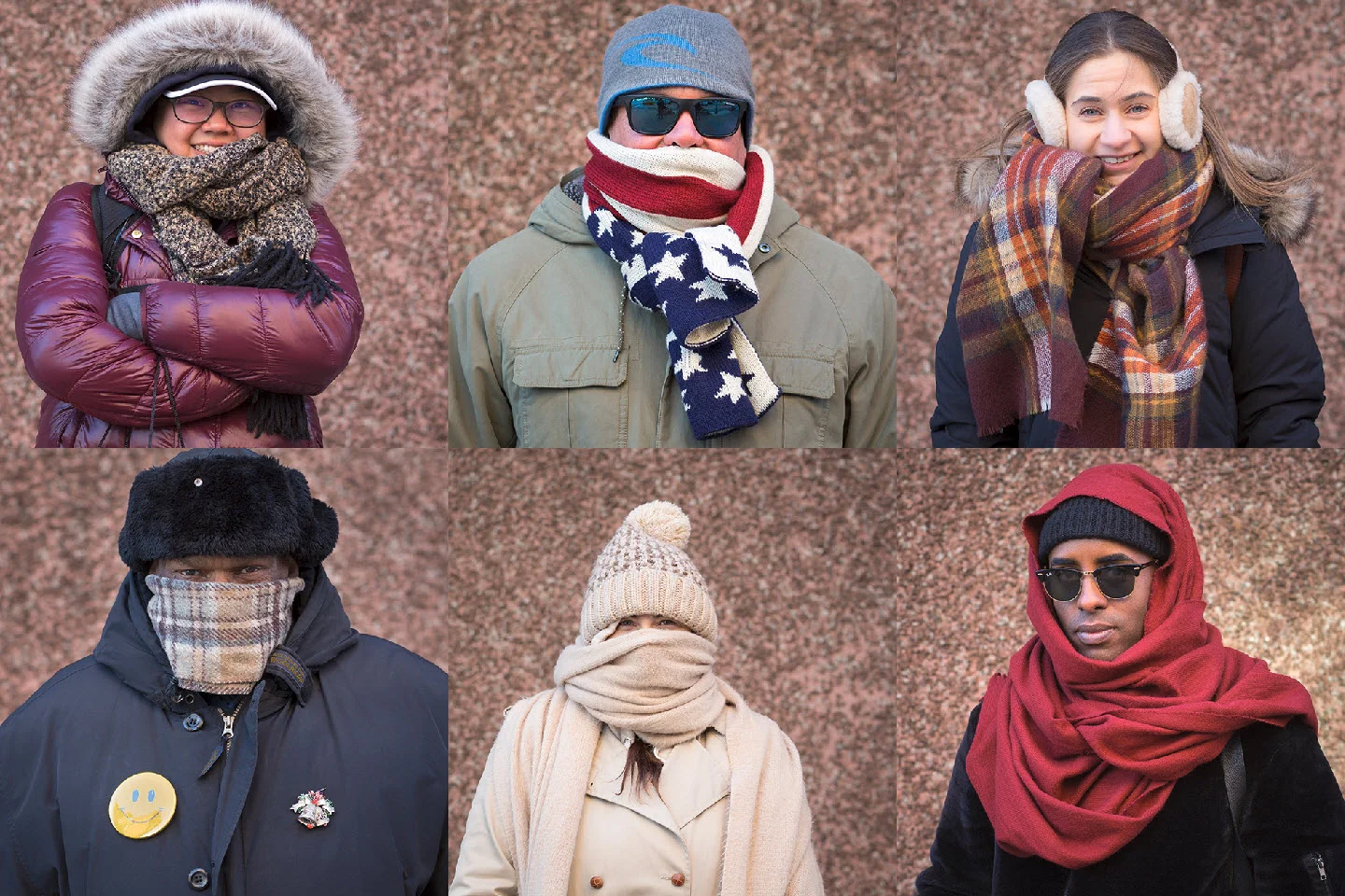 Bundled up and staying (mostly) warm. Frigid temperatures can’t stop New Yorkers from doing their thing. Shot using natural light bouncing off the building across the street. 85mm lens at f4, 1/200th sec, ISO 400.