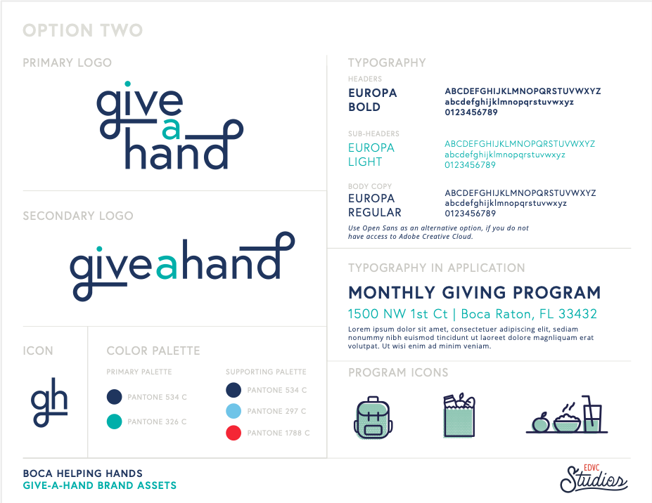 Give a Hand Brand Guidelines