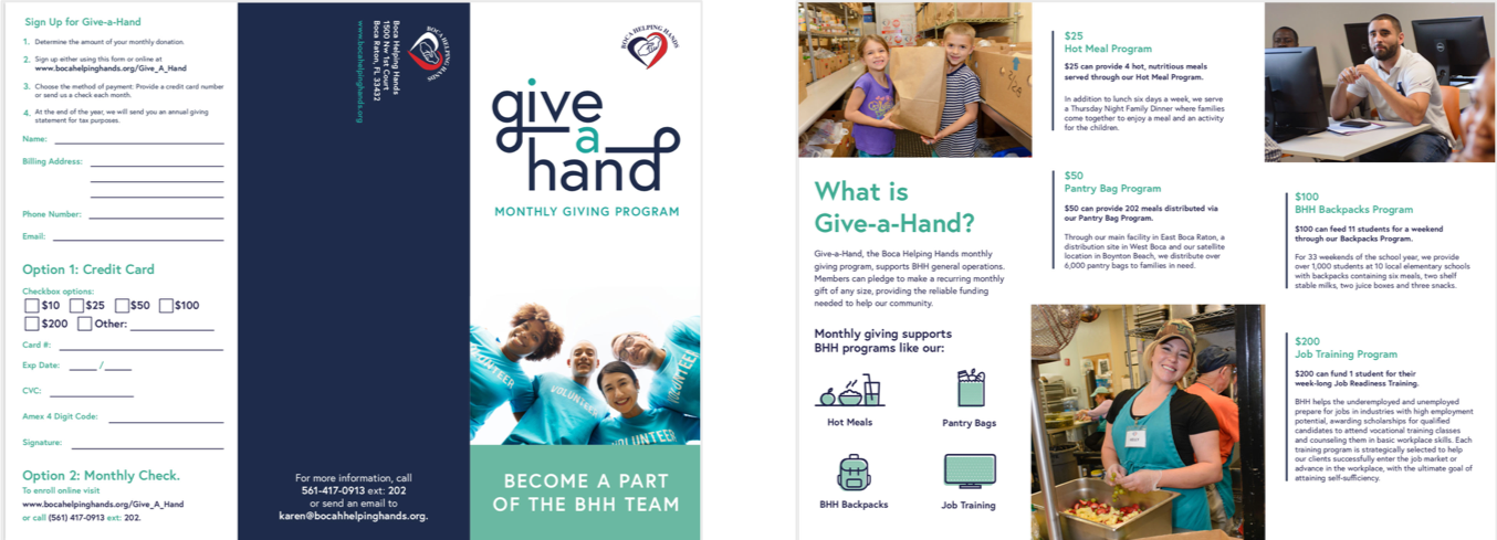 Give a Hand Brochure