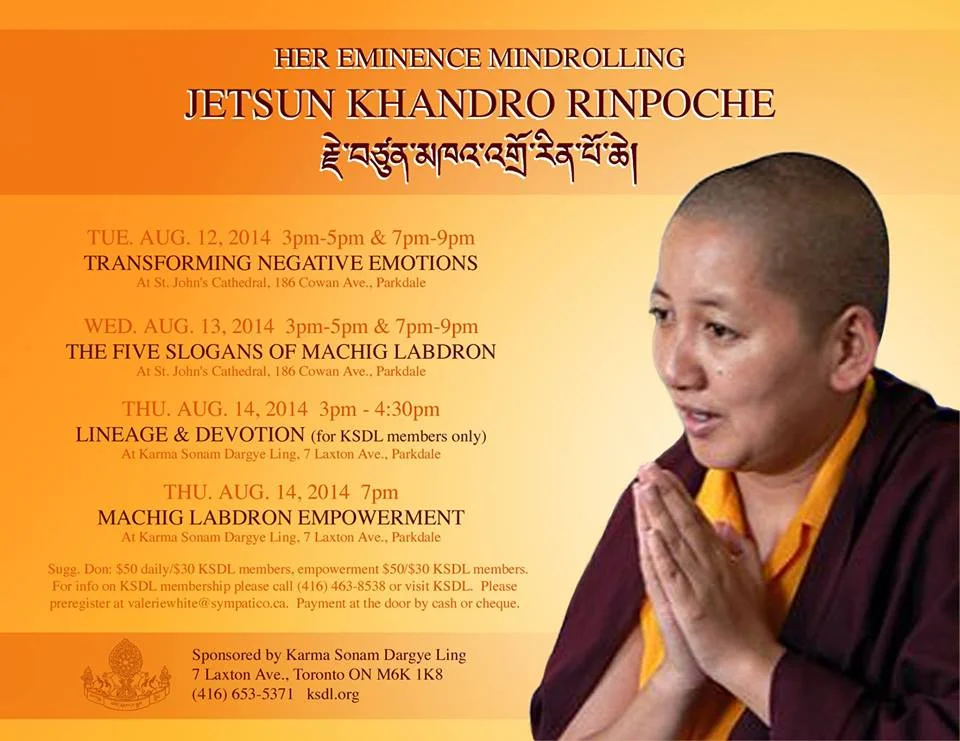 Khandro Rinpoche in Toronto